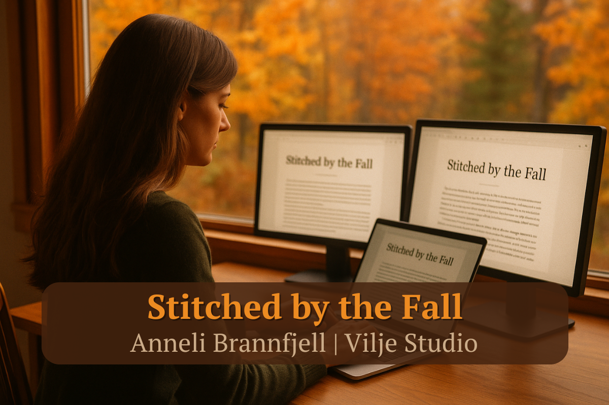 stitched by the fall